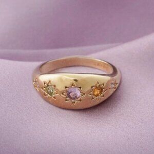 Kaleidoscope Disco Ring and Necklace By JunkJewelsUK